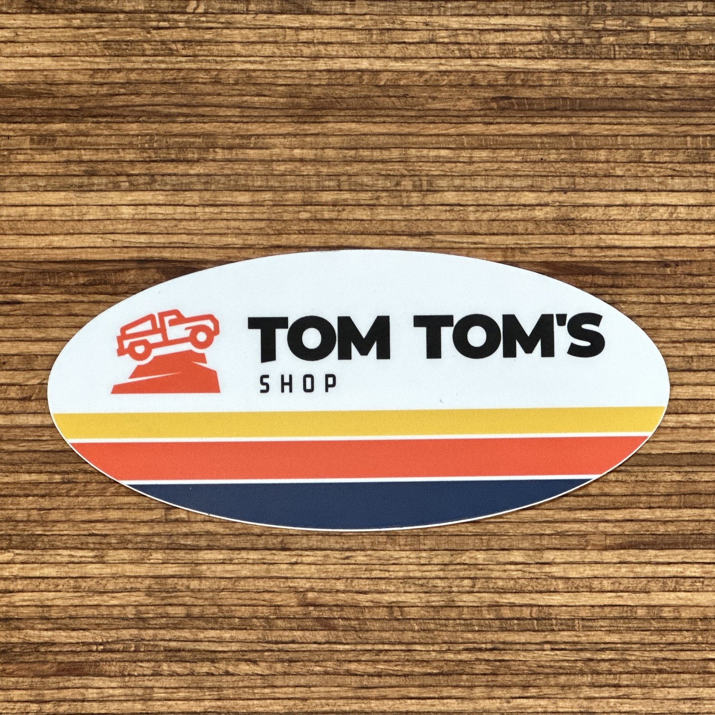 Tom Tom's Shop Oval Decal